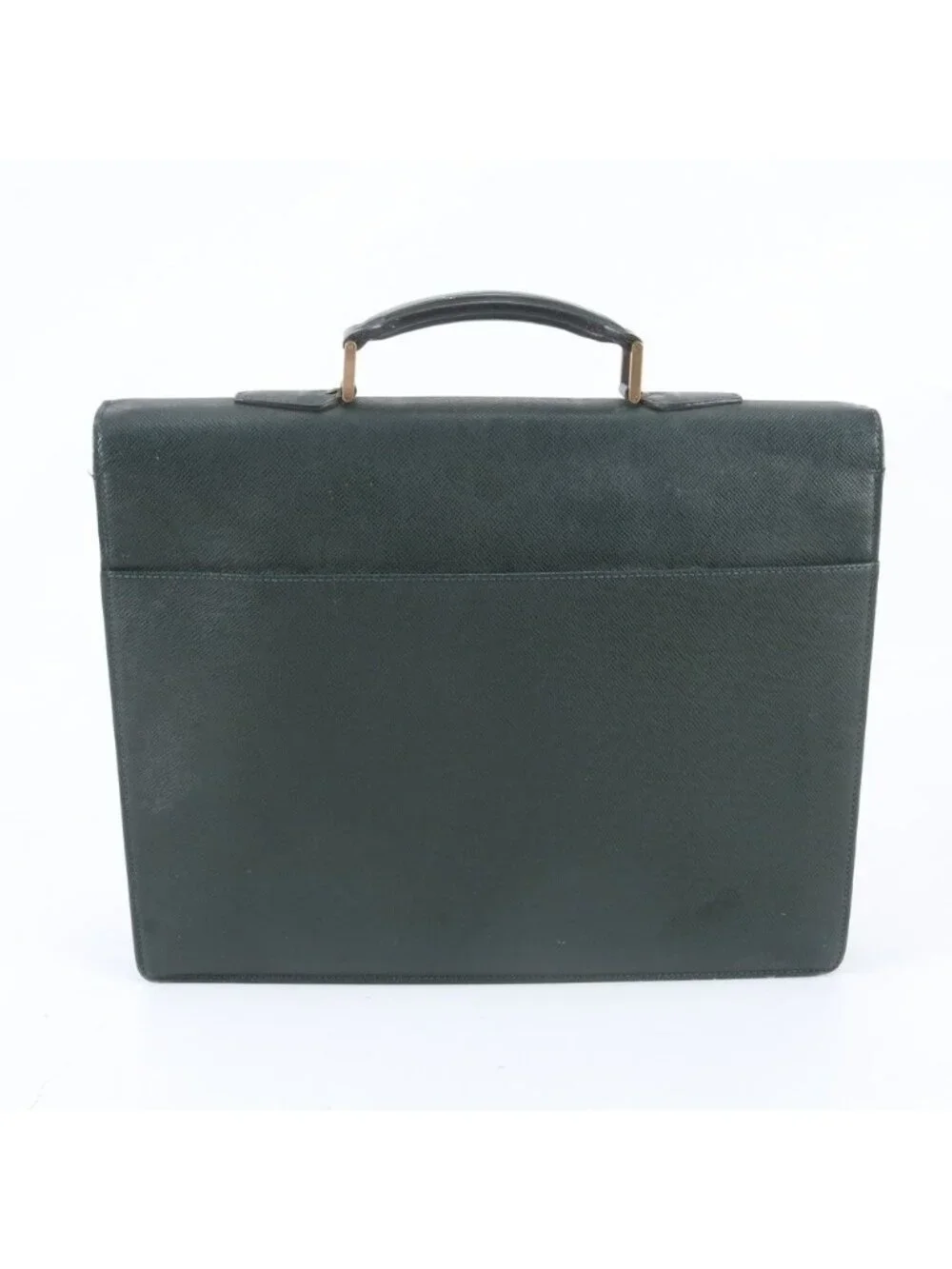 Louis Vuitton Taiga Moscova Leather Business Document Briefcase Tote